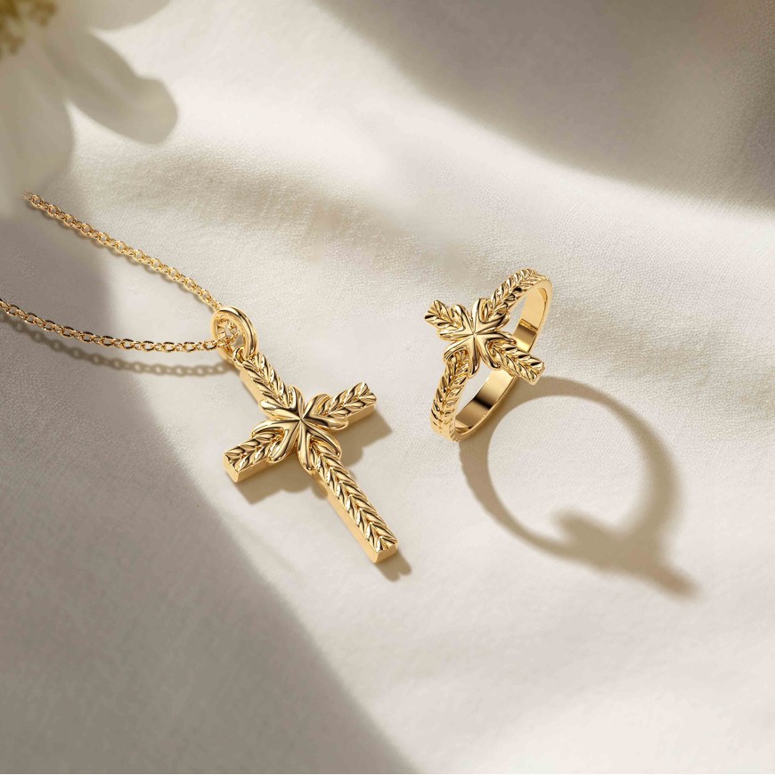 Bread of Life Cross Necklace