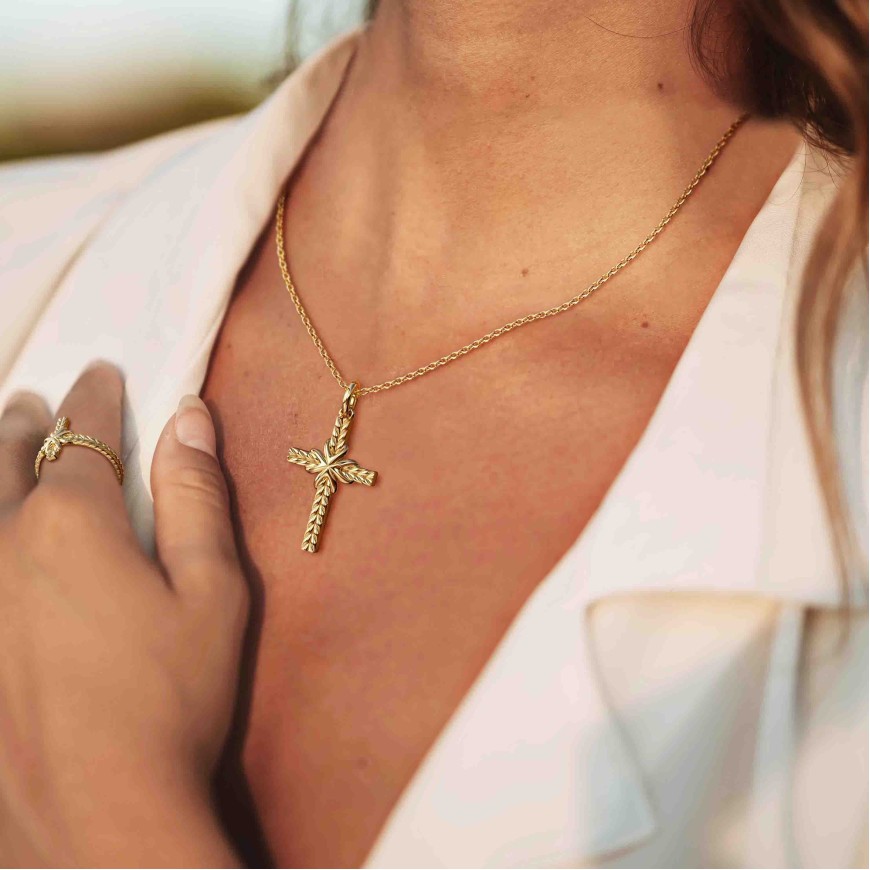 Bread of Life Cross Necklace