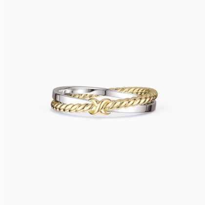 X Cord Band Ring