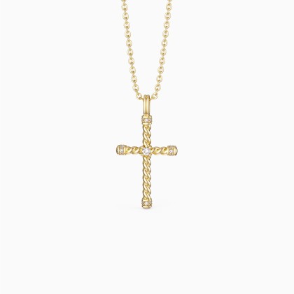 Zircon Cross Necklace