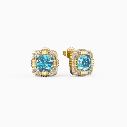 Pavé Solitaire Stud Earrings