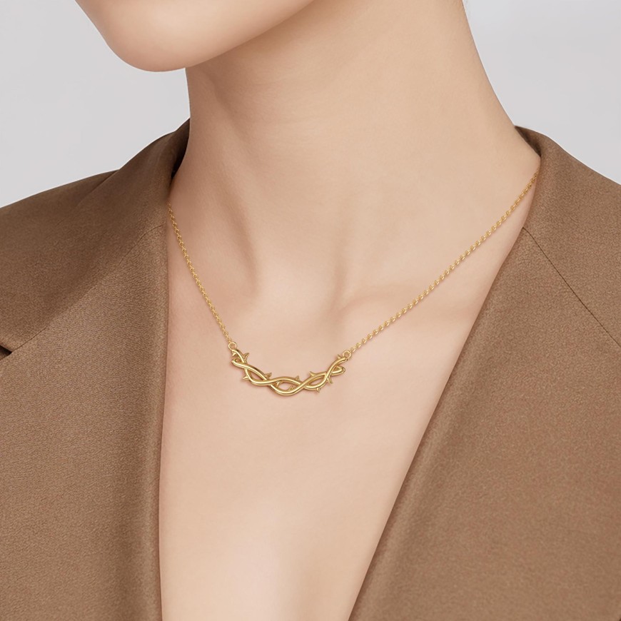 Crown of Thorns Chain Necklace