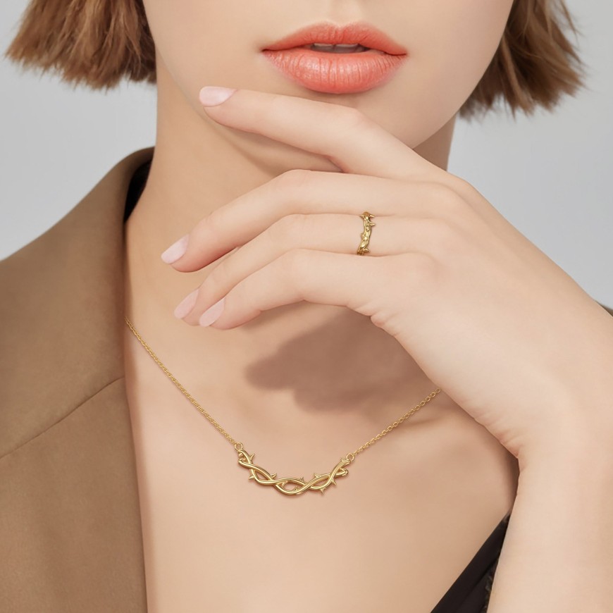 Crown of Thorns Chain Necklace