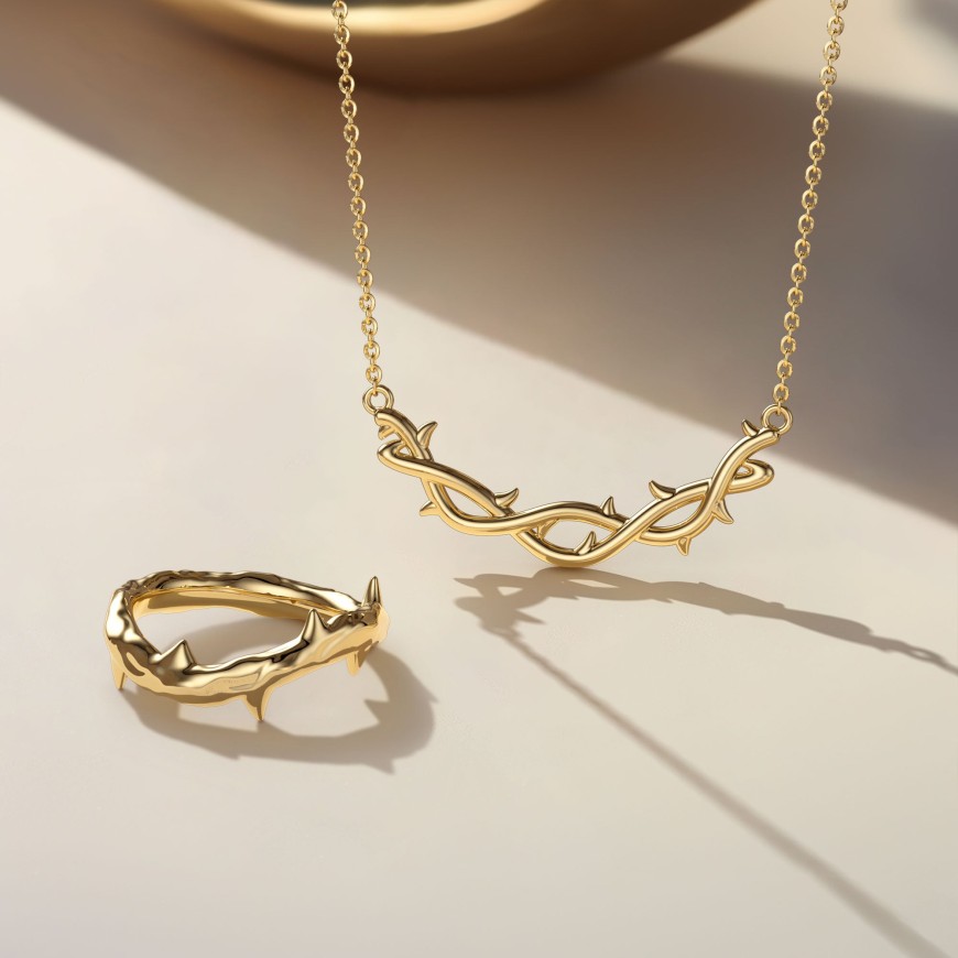 Crown of Thorns Chain Necklace