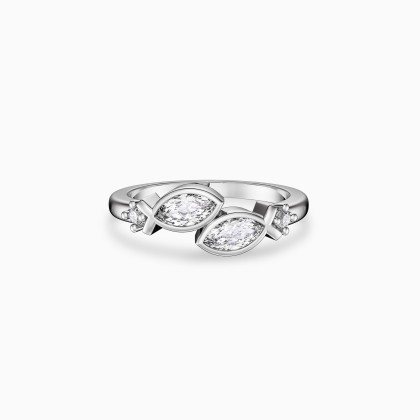 'Together in Faith' Jesus Fish Toi Et Moi Promise Ring