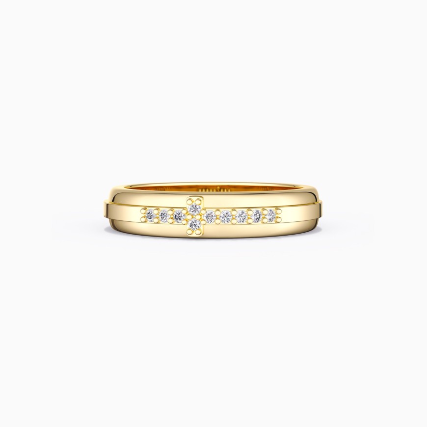 Customized Cross Pray Bands Ring
