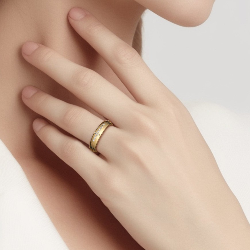 Customized Cross Pray Bands Ring