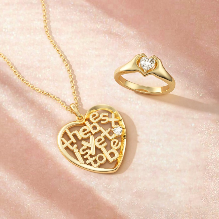 'The Best Is Yet To Be' Infinite Love Heart Pendant Necklace