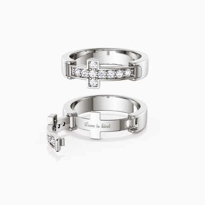 Eternal Love Cross Promise Ring