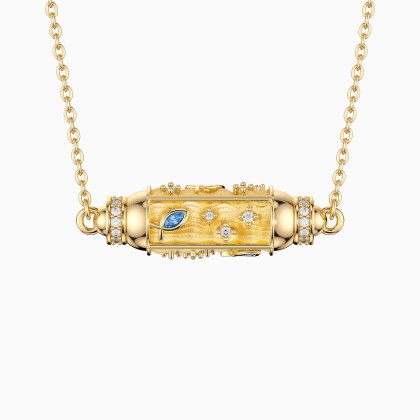 Unity Ichthys Spinner Anxiety Relief Pendant Necklace