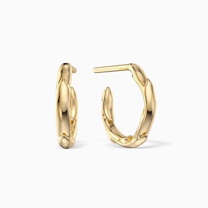 Crown of Thorns Hoop Earrings