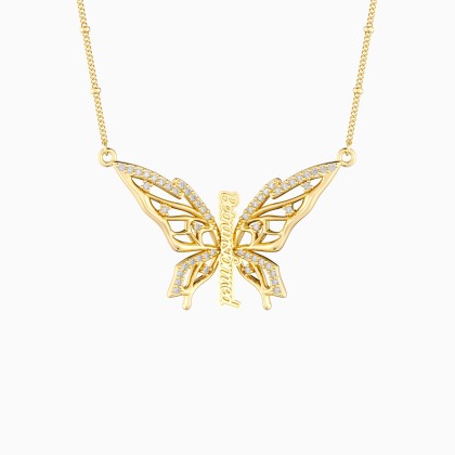 Be Transformed Molten Butterfly Necklace