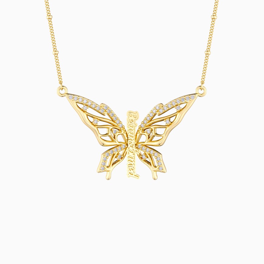 Be Transformed Molten Butterfly Necklace