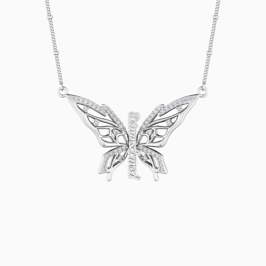 Be Transformed Molten Butterfly Necklace