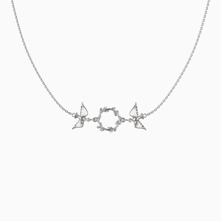 Dove Olive Branch Necklace
