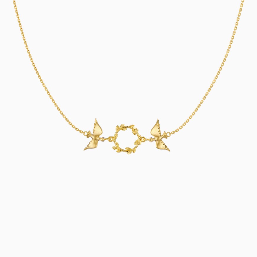 Dove Olive Branch Necklace