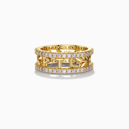 Bible Acronym PTL Olive Branch Cross Statement Ring
