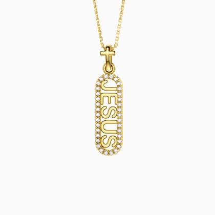 JESUS Cross Pendant Necklace