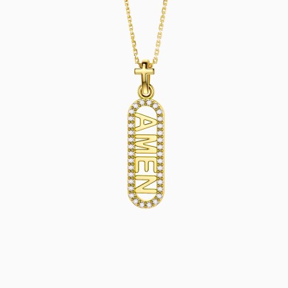 AMEN Cross Pendant Necklace