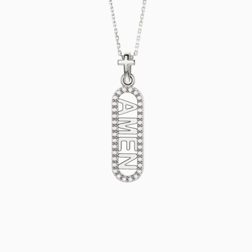 AMEN Cross Pendant Necklace