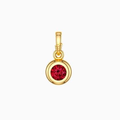 Bubble Knot July Birthstone Charm Pendant