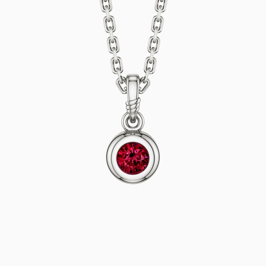 Bubble Knot July Birthstone Charm Pendant