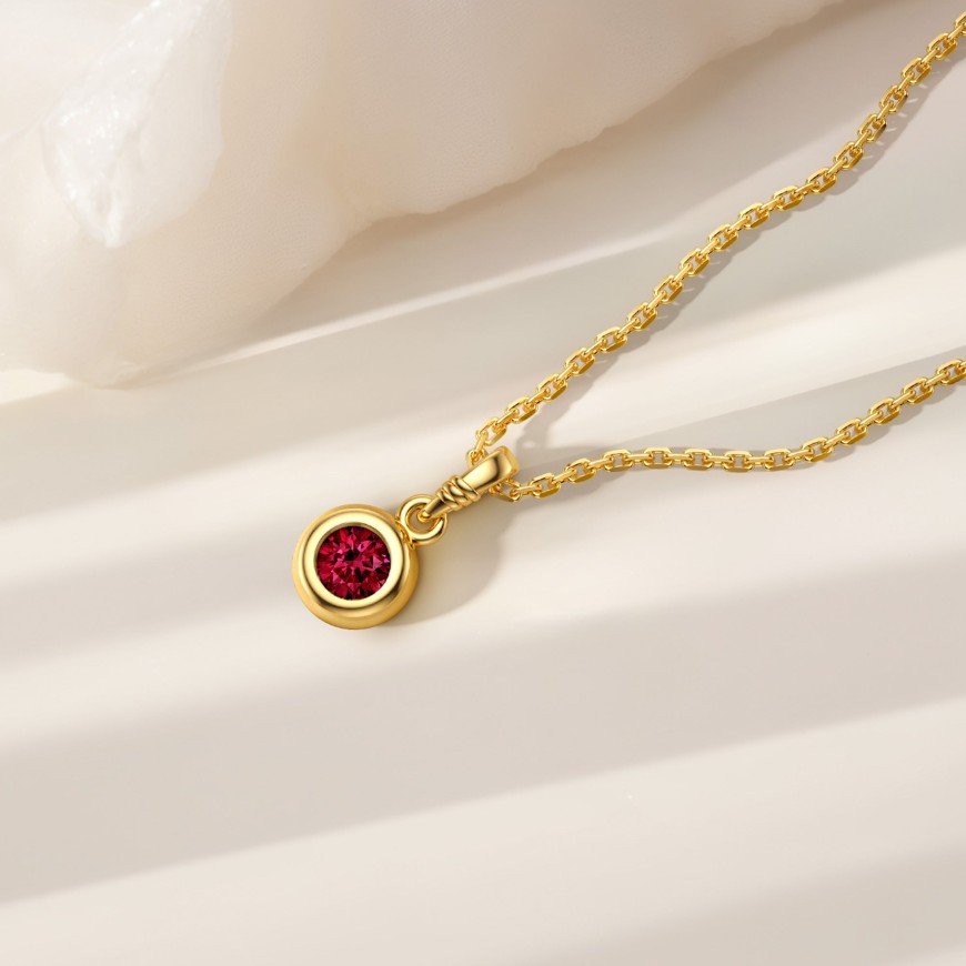 Bubble Knot July Birthstone Charm Pendant