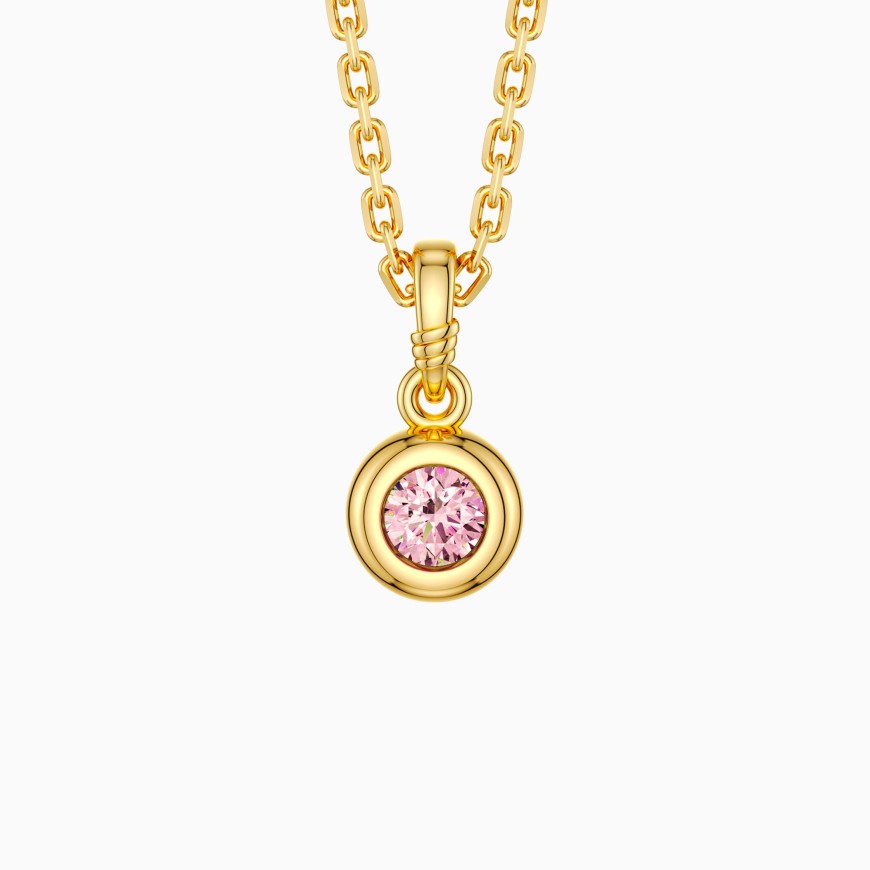 Bubble Knot October Birthstone Charm Pendant