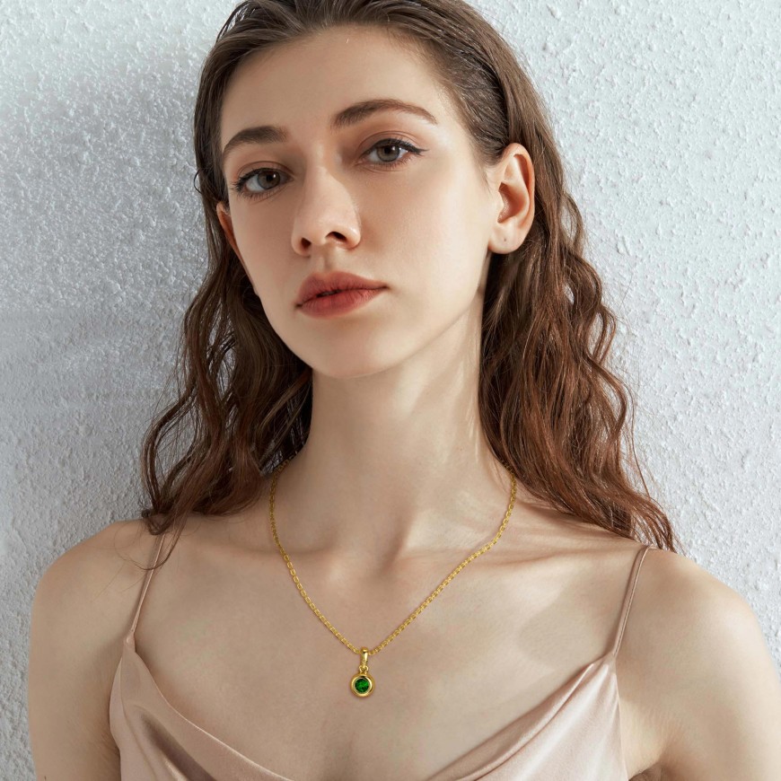 Bubble Knot December Birthstone Charm Pendant