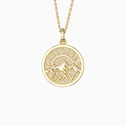 God is Greater Than Highs and Lows Pendant Medallion Necklace