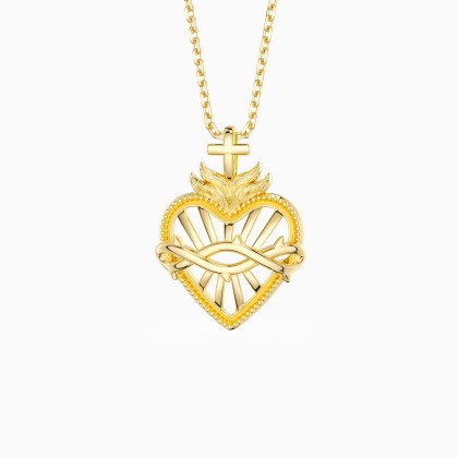 Radiant Sacred Heart Necklace