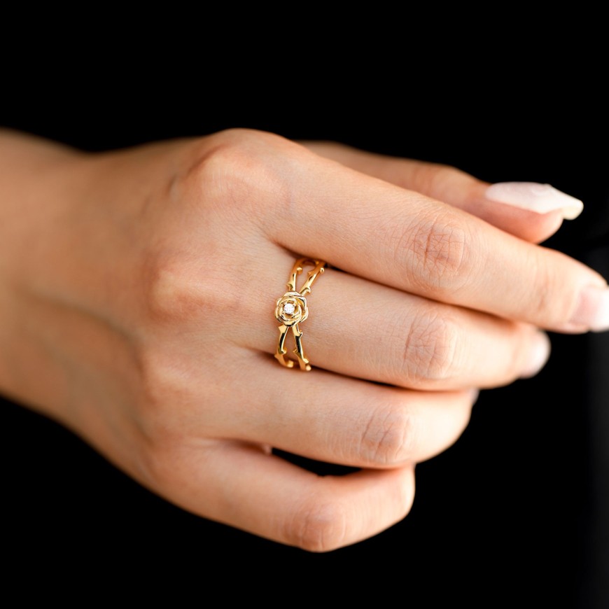 Crown of Thorns Rose Ring