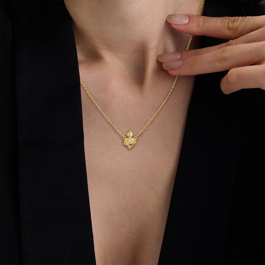 Flaming Heart Necklace