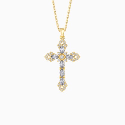 Helena Cross Pendant Necklace