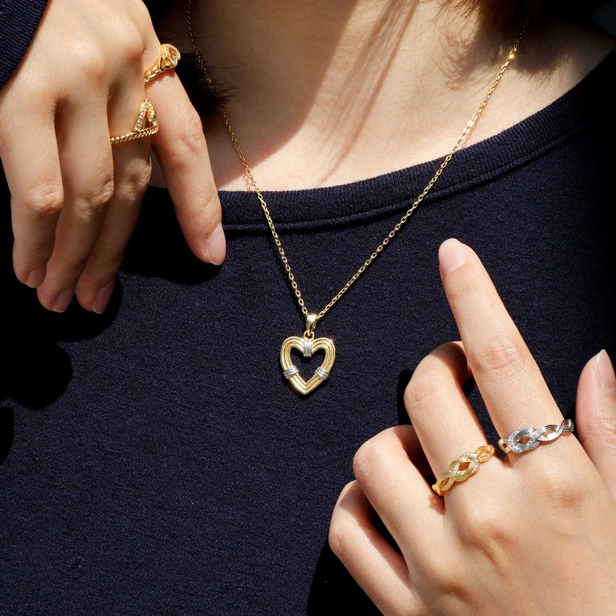 Bonding Knot Infinity Band Ring