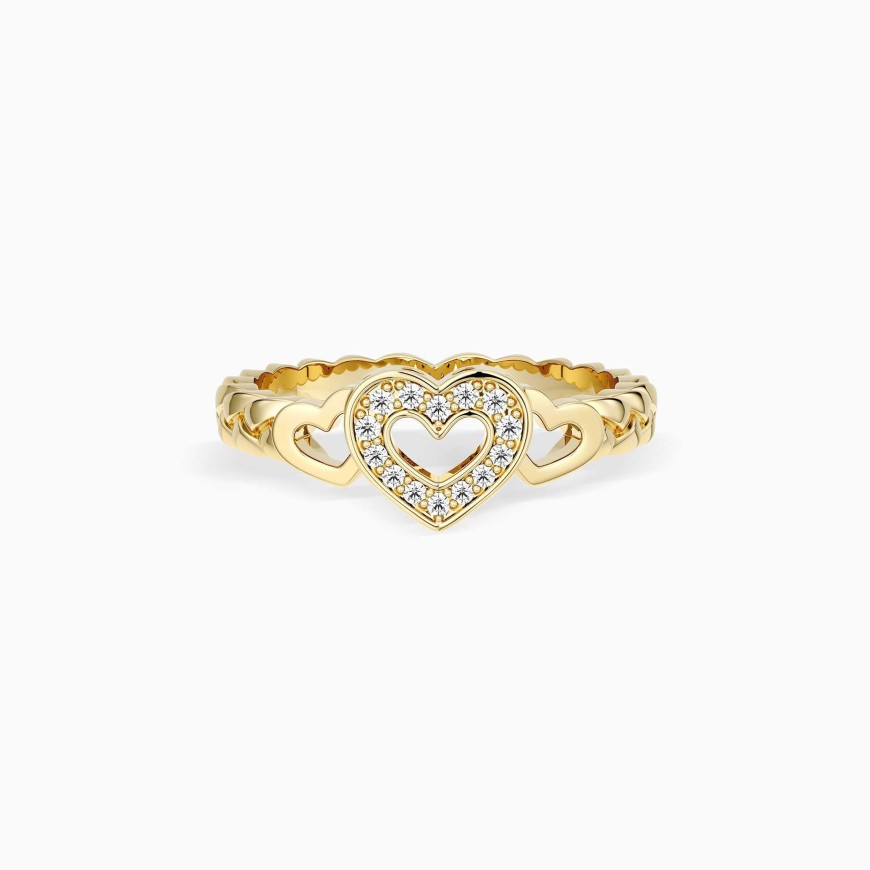 Braided Trinity Heart Ring