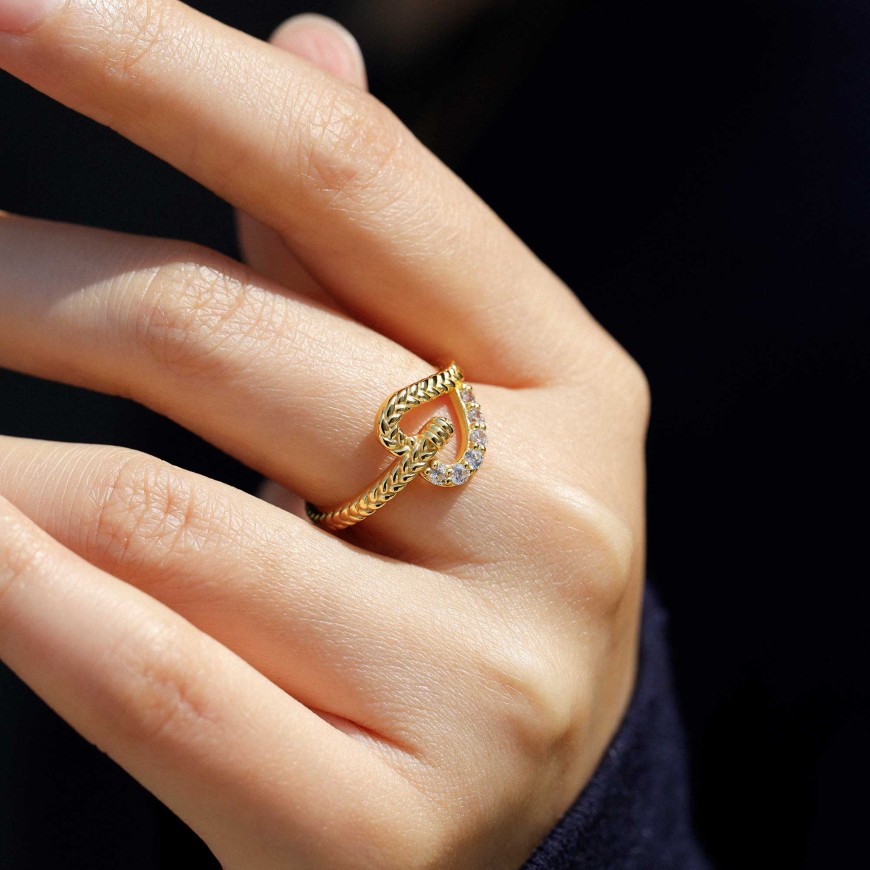 Braided Love Knot Ring