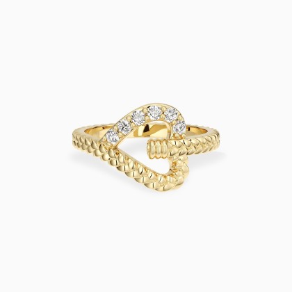 Personalized Braided Love Knot Ring