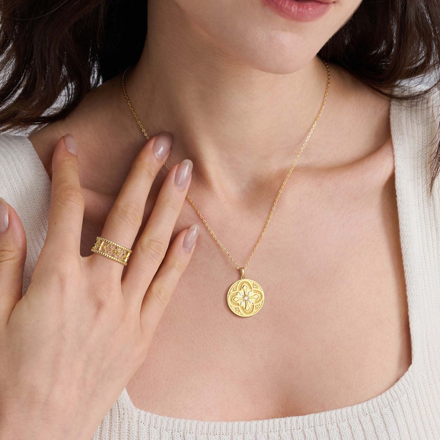 Cathedral Light Medallion Necklace