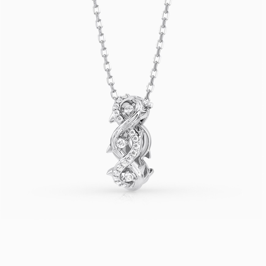 Crown of Thorns Loop Pendant Necklace