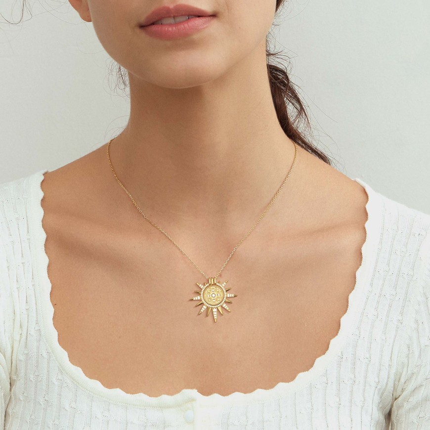 Byzantine Cross Medallion Necklace